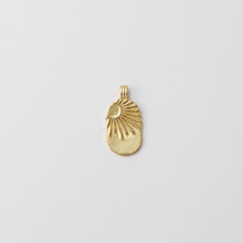 Load image into Gallery viewer, Gold Sun Charm, Moon Charm, Star Charm, Sun With Rays Pendant, 18K Gold Plated, Necklace Making Charm, Jewelry Findings