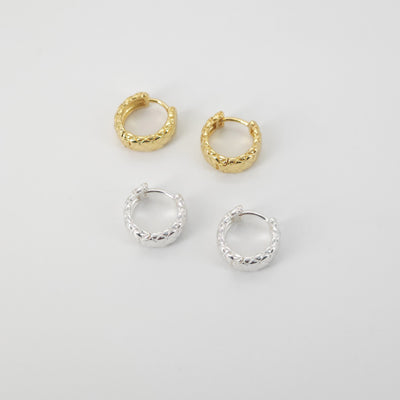 18K Gold Ear Hoops, 14mm, 18K Gold Plated Leverback Earrings, Huggie Hoops Earring S20828