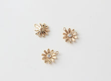 Load image into Gallery viewer, Flower Charm, 18K Gold Plated, Flower Pendant, Necklace Earring Making Charms, 18mm, Jewelry Findings ZZ084
