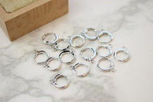 Load image into Gallery viewer, 10PCS  18K Gold Plated Round Hoop Earring , Huggie Hoops Earring Parts, Spring Ear Hoops, 11mm,hoop earring  for Jewelry Making S816