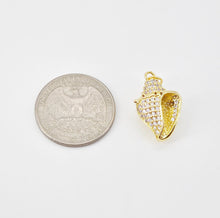 Cargar imagen en el visor de la galería, Dije de concha dorada, colgante de vida marina, 22 mm, latón bañado en oro de 18 quilates, para hacer pulseras, accesorios de joyería S20798