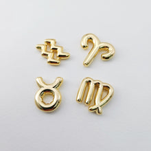 Load image into Gallery viewer, Zodiac Beads, Balloon Constellation Pendant, 18K Gold Plated Zodiac Sign, Necklace Making Charms, Birthday Gift Jewelry Findings S1234