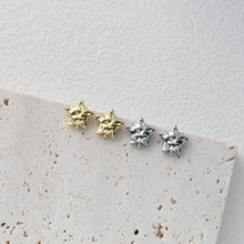 تحميل الصورة إلى عارض المعرض، قرط أذن على شكل نجمة خماسية مع حلقات، دبوس أذن من الفضة S925، خالٍ من النيكل، مرصع بحجر الزركونيا المكعب، دبوس فضة S925، مطلي بالذهب عيار 18 قيراطًا، D0405