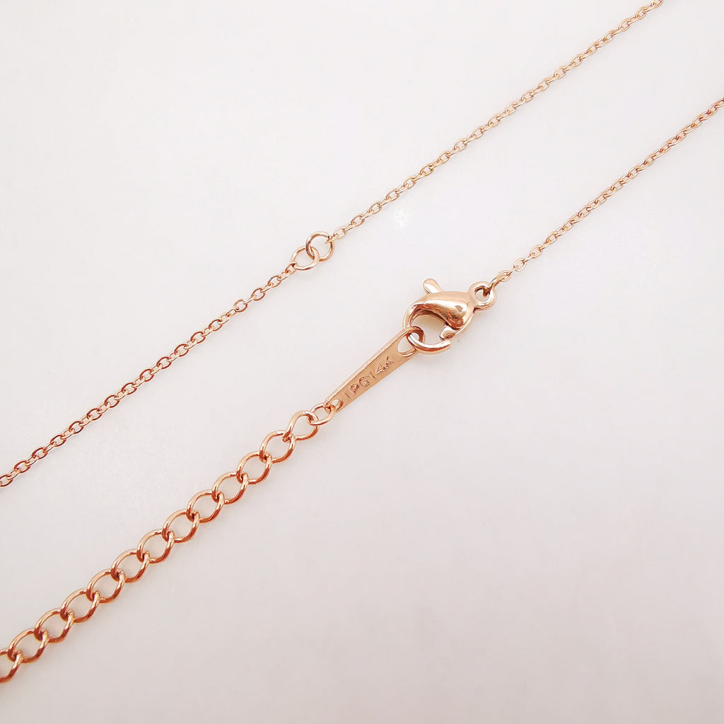 10PCS 14K Gold Plated Necklace Chain, 316L Stainless Steel Necklace, 45cm/18 inch, Oval Cable Chain, P028