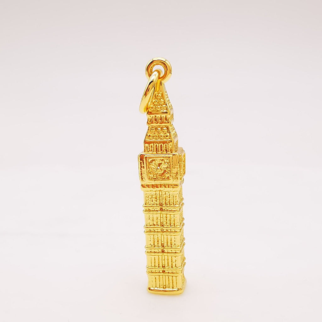 Dijes del Big Ben, colgante de la Torre del Reloj de Londres, dije de planeta, dijes chapados en oro de 18 quilates, dije para hacer collares, accesorios de joyería S884