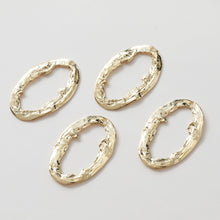 Cargar imagen en el visor de la galería, Colgante calado irregular, chapado en oro y plata de 14 quilates, para collar, para bisutería, JG013