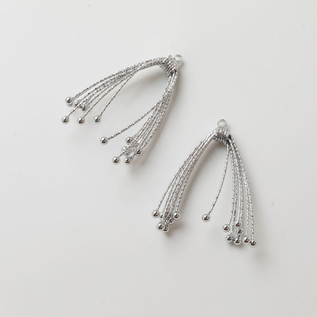 Chain Tassel Pendant, Fireworks Pendant, 14K Gold Plated Earring Chain Pendant, Earring Findings GZ743