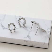 Load image into Gallery viewer, 14K Gold  U Shape Earring Post With 2 Loops, Arch Ear Studs, S925 Silver Ear Pin Nickel Free Earrings, Hypoallergenic Earring Findings BB099