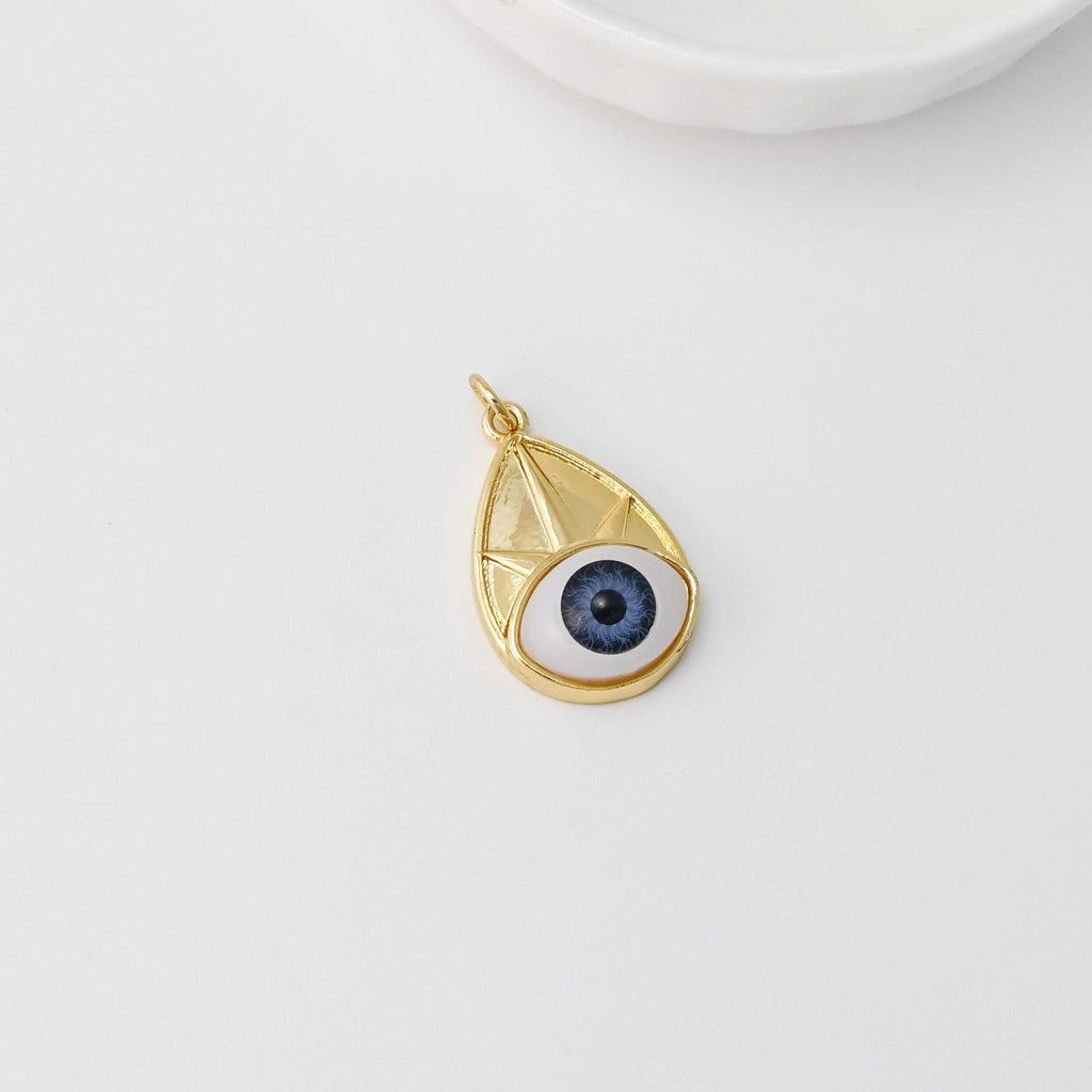 سحر عين الشر، قلادة عين الشر مطلية بالذهب عيار 18 قيراطًا، سحر صنع القلائد والأقراط، نتائج المجوهرات