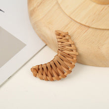 Load image into Gallery viewer, Rattan Weaving Earring Findings, Boho earring making, Hawaii Vacation Style Cute Earrings for girl ,Handmade Earring Finding BS013