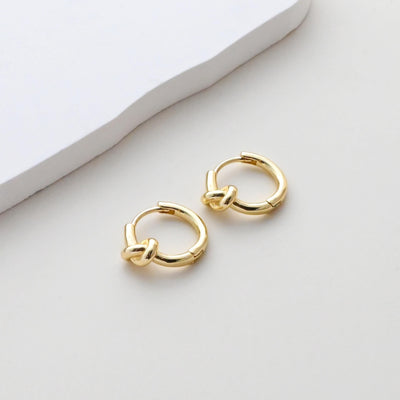 Knot Earring Hoops, Gold Plated Huggie Hoop Earring, Leverback Earring, DIY Earring  Findings, Handmade Earring Supplies S1417
