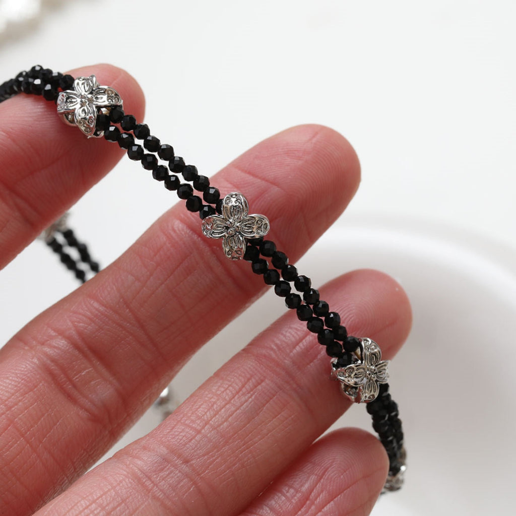 Cuentas espaciadoras de flores, chapadas en oro de 14 quilates, cuentas de flores 3D, delicadas cuentas para hacer aretes, accesorio de joyería GZ251