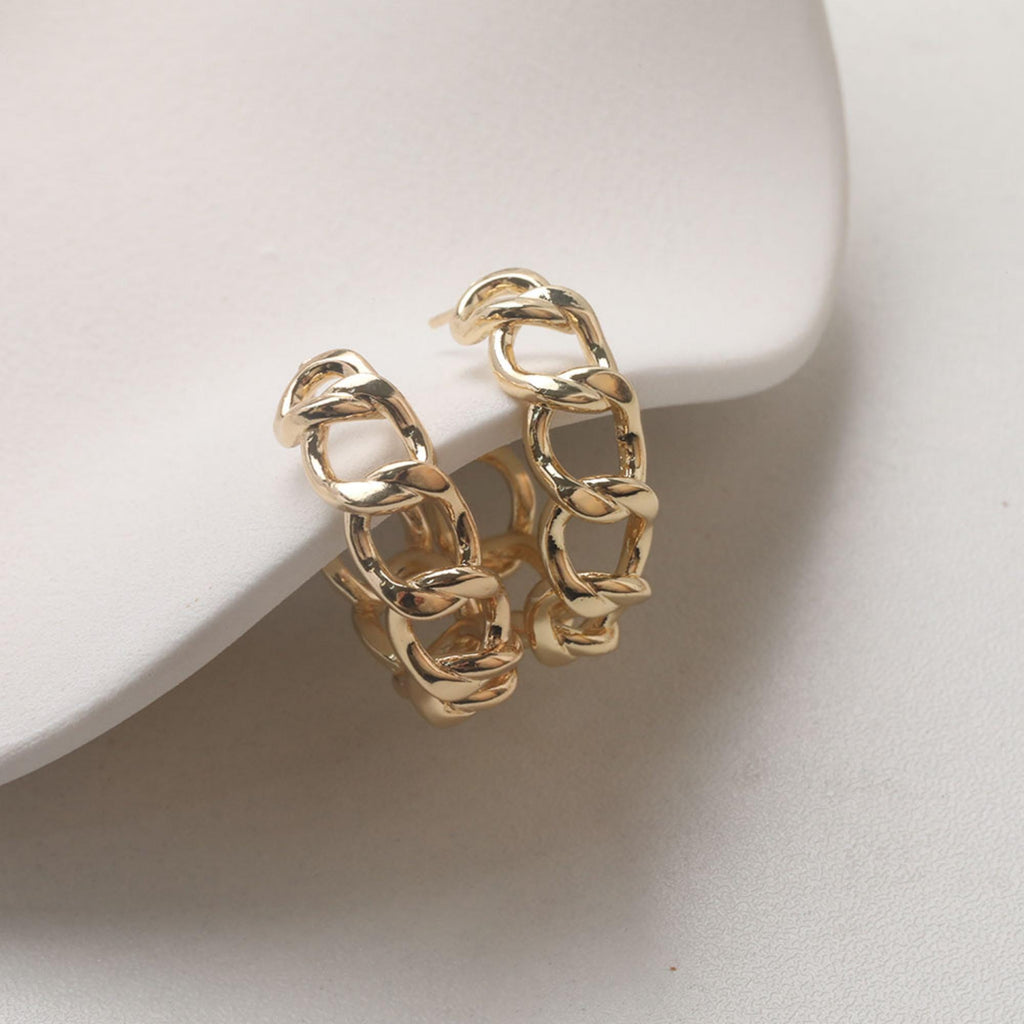 C Shape Earrings Post With Loop, 14K Gold/Silver Plated, S925 Silver Ear Pin Nickel Free Earrings, Twist Wrap, Earring Findings GZ716