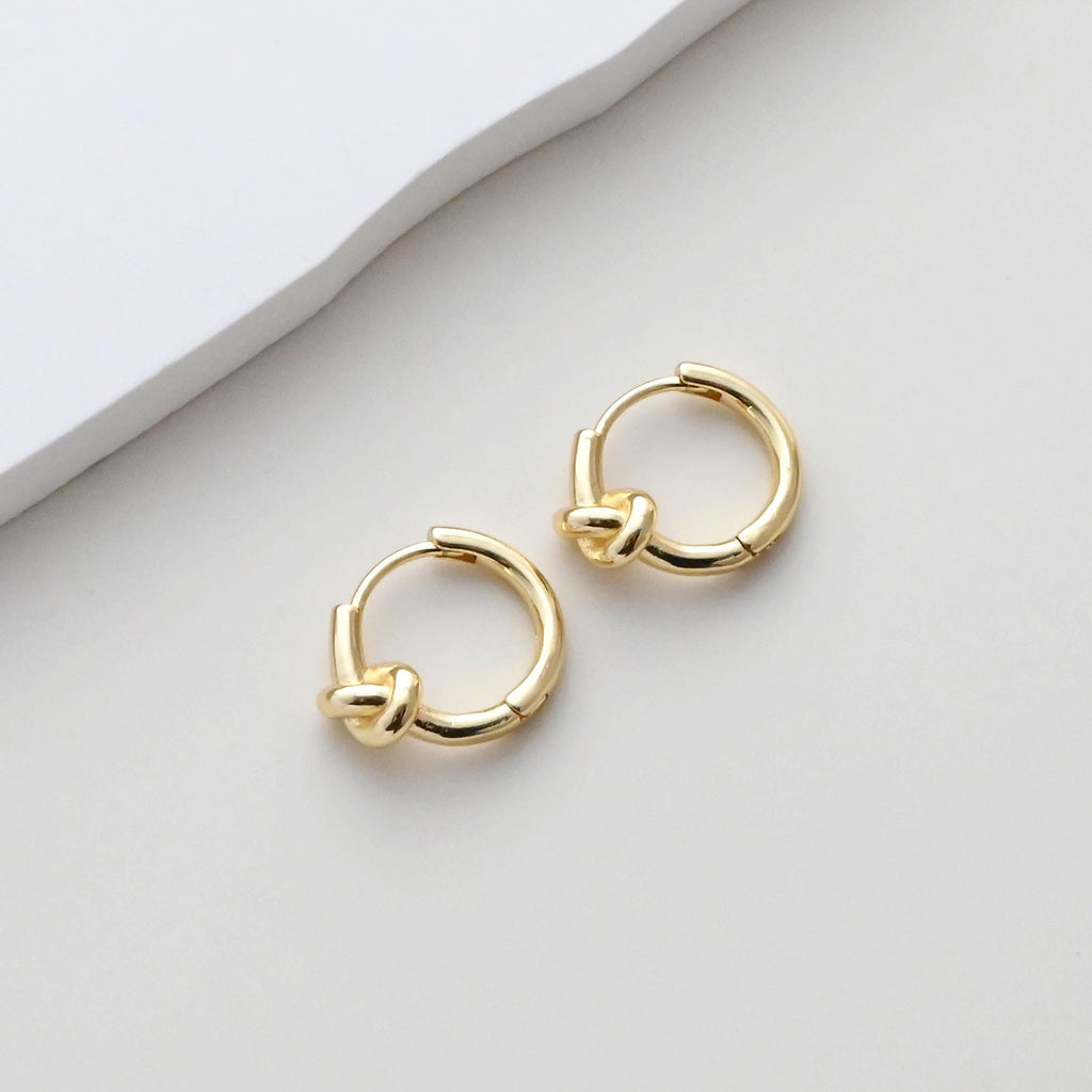Knot Earring Hoops, Gold Plated Huggie Hoop Earring, Leverback Earring, DIY Earring  Findings, Handmade Earring Supplies S1417