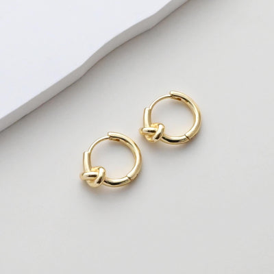 Knot Earring Hoops, Gold Plated Huggie Hoop Earring, Leverback Earring, DIY Earring  Findings, Handmade Earring Supplies S1417