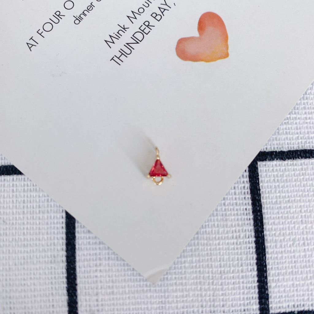 10 قطع - دلايات كريستالية صغيرة على شكل دمعة، مطلية بالذهب عيار 14 قيراطًا، قطع مجوهرات MY070-F052