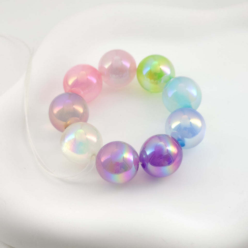 10pcs Glass Bubble Beads, Hand Blown Hollow Globes for Jewelry Making, DIY Beads Finding MY120