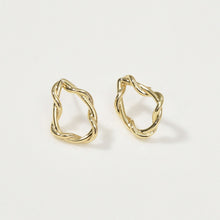 Load image into Gallery viewer, Alien Skeleton Ear Post , S925 Silver Ear Pin Nickel Free, Niche Retro Metallic ,  14K Gold Plated Circle Stud Earring Finding LL152