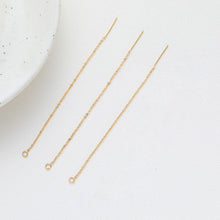 Cargar imagen en el visor de la galería, 10 piezas - Aretes de enhebrar chapados en oro de 14 quilates, 87 mm, cadena ovalada con aro, BB112-ZX7053