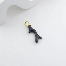 Load image into Gallery viewer, Enamel Marine Life Charms, Coral Pendant, Gold Plated Charms, Bracelet Making, Jewelry Findings S1293