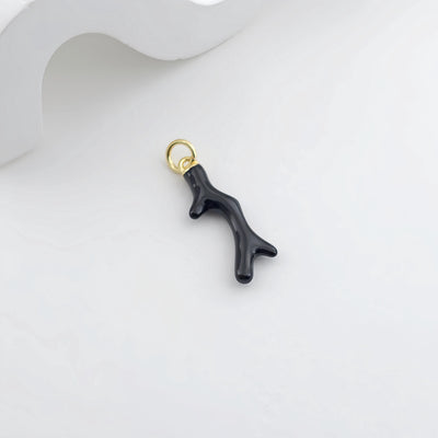 Enamel Marine Life Charms, Coral Pendant, Gold Plated Charms, Bracelet Making, Jewelry Findings S1293