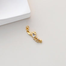 Cargar imagen en el visor de la galería, Colgante de cangrejo, colgante de pulpo, colgante de langosta, dije de vida marina en oro, latón chapado en oro de 18 quilates, pavé de circonitas, accesorios de joyería S1316