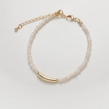 Load image into Gallery viewer, 10pcs Bamboo Tube Beads, Curved Spacer Beads, Curved Tube Beads, 14K Gold/Silver Plated, Bracelet Necklace Making Jewelry Finding GZ216