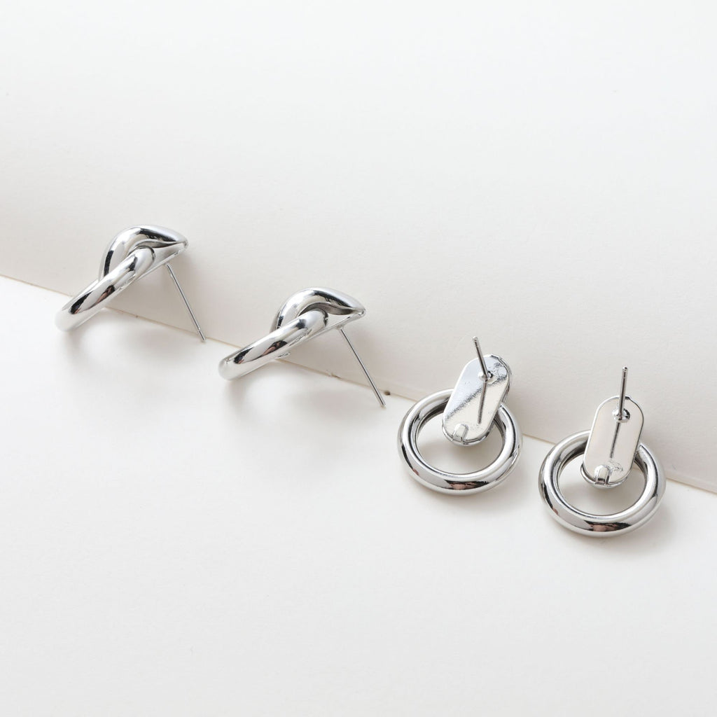 14K Gold Round Post Stud, S925 Silver Pin, Openwork Round Stud Earring Nickel Free, Hypoallergenic Earring Findings bb093