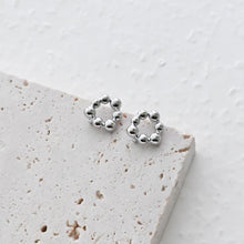 Load image into Gallery viewer, 18K Gold Drop Circle Post With Loop, S925 Silver Pin, Round Stud Earring Nickel Free, 10*9.7mm, Hypoallergenic Earring Findings D0397