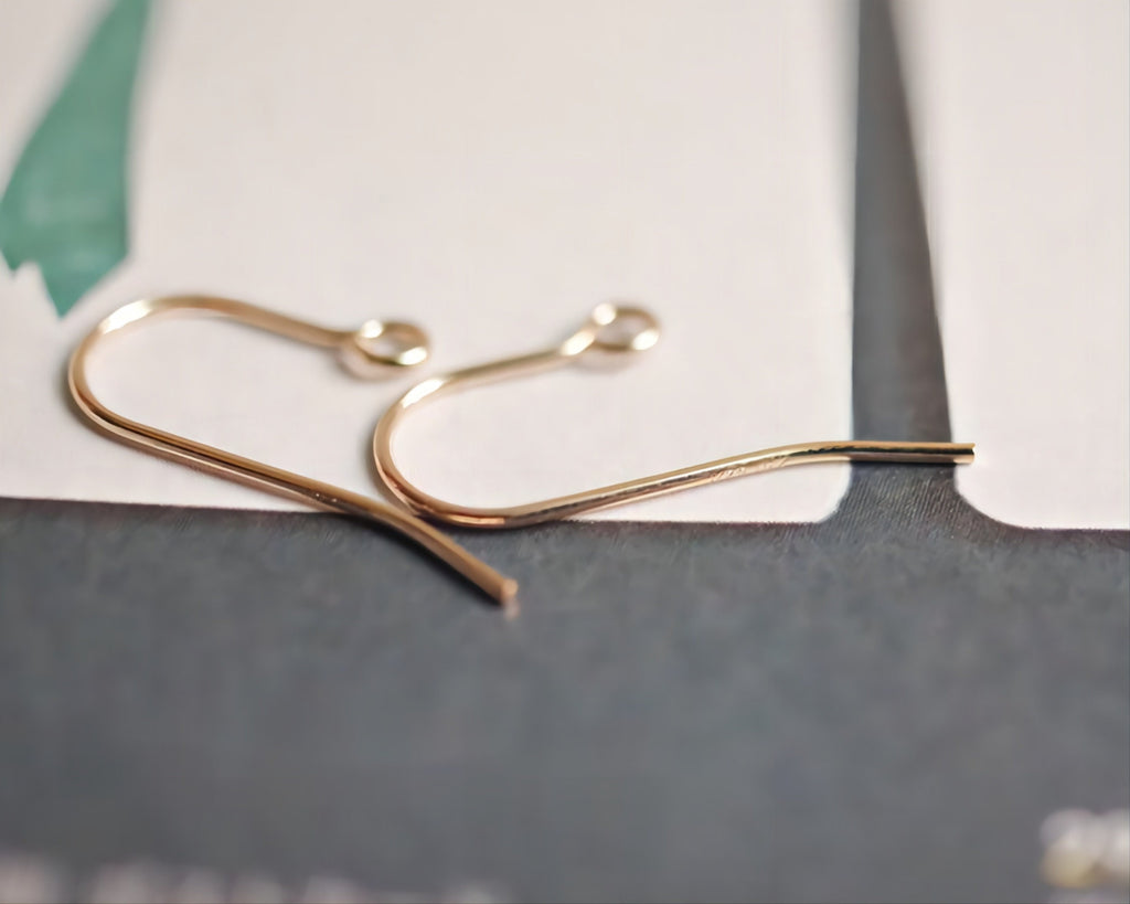 1 Pair- 14K Gold Filled Ear Wires, French Earring Hooks, Fish Hooks, Ear Wires for Jewelry Making BL004