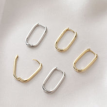 Load image into Gallery viewer, U Shape Earring Hoop, 14K Gold Plated, Huggie Hoops Earring Finding, Ear Hoops, 11.5*21mm, hoop earrings BB129