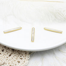 تحميل الصورة إلى عارض المعرض، قلادة صدفية مستطيلة الشكل، مطلية بالذهب عيار 14 قيراطًا، حلية من عرق اللؤلؤ، صناعة القلائد، مكونات صناعة المجوهرات CF001