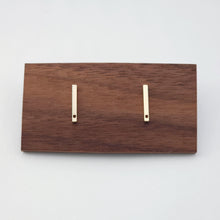 Load image into Gallery viewer, 10pcs Rectangular Mini Ear Post with Loops, Nickel Free, 18K Gold/ Silver Plated Stud Earring Finding ZX174