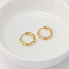 Load image into Gallery viewer, CZ Pave Earring Hoop, Gold Plated Huggie Hoop Earring, Hollow Leverback Earring, DIY Earring  Findings,Handmade Earring Supplies D0509-D0528