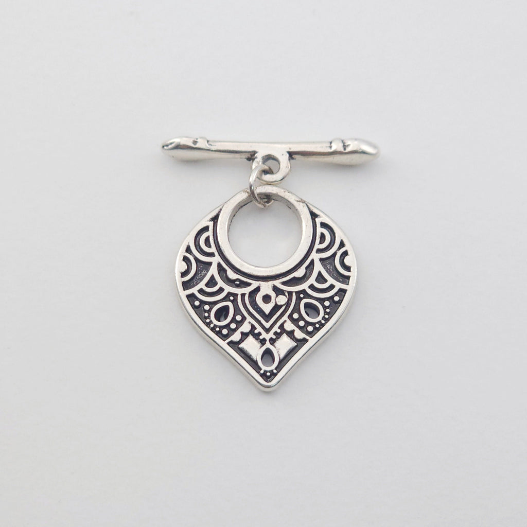 Boho OT Toggle Clasps, Antique Silver, 18k Gold, One Set OT Buckle, Necklace Closure, Connectors Clasps S1152