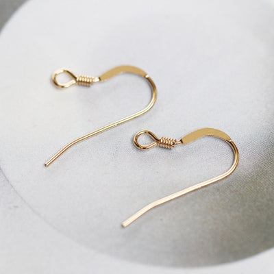 14K Gold Filled Ear Wires, Earring Hooks, Nickel Free, 1/20 GF Fish Hooks for Jewelry Making B017