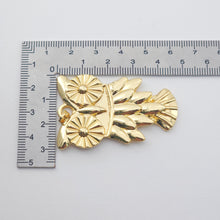 Load image into Gallery viewer, Boho Big Pendant, Openwork Charm, Owls, Leaf, Semicircular, Round, 18K Gold Plated, Necklace Making Charm, Jewelry Findings S1160