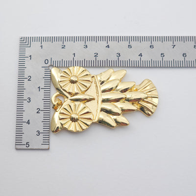 Boho Big Pendant, Openwork Charm, Owls, Leaf, Semicircular, Round, 18K Gold Plated, Necklace Making Charm, Jewelry Findings S1160