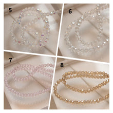 Load image into Gallery viewer, 4mm Round Cut Faceted Glass Beads, Crystal Glass Loose Beads for Jewelry Making, DIY Beads Finding GZ028