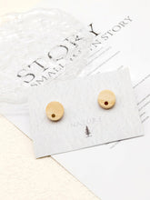 تحميل الصورة إلى عارض المعرض، 4 قطع من الأقراط الخشبية الدائرية، أقراط خشبية مستديرة للنساء، خشب الدردار المُعاد تدويره، خالية من النيكل، أقراط هندسية مميزة، JT903