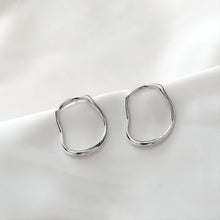 تحميل الصورة إلى عارض المعرض، قرط أذن من الفضة الإسترليني عيار 925، دبوس أذن غير منتظم، خالٍ من النيكل، مشبك أذن ذهبي/فضي، قرط مضاد للحساسية JJ010