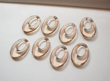 تحميل الصورة إلى عارض المعرض، 10 قطع من القلادة البيضاوية المفتوحة، قلادة من الراتنج لصنع المجوهرات، العثور على الخرز بنفسك GZ290