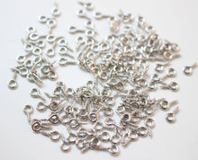 Load image into Gallery viewer, 100pcs Eye Screw Pins, Screw Hook Eye Pin, 14K Gold Plated, Screw Eye Bails, 8mm/9.5mm Peg Wire for Jewelry Making Findings ZZ009-ZX7022