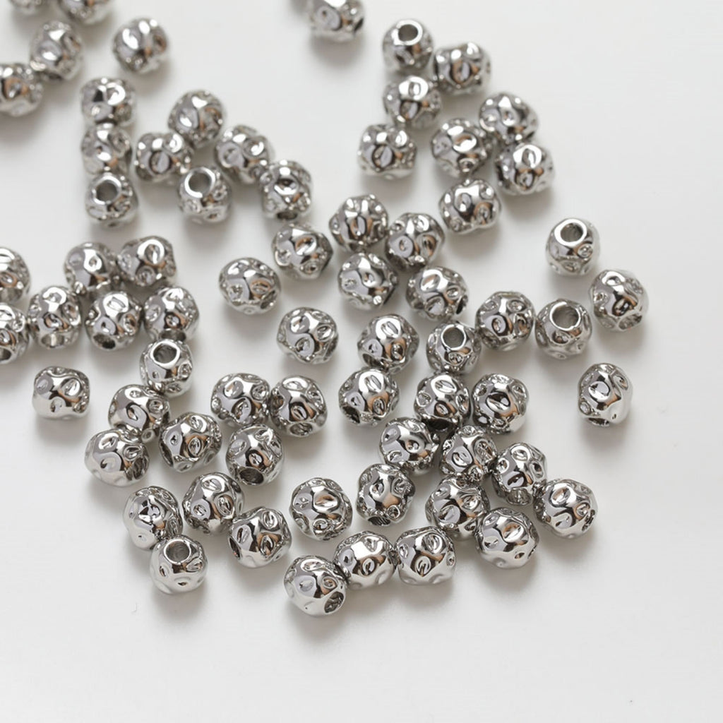 10pcs Gold Plated Stone Beads, Barrel beads, 14K Gold, Silver, white, Spacer Beads, Irregular Beads, Bracelet Beads, Jewelry Finding GZ252