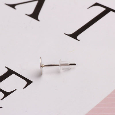 150PCS Rubber Ear Backs, Clear Silicone Stopper Earring Nuts, Earnut Wholesale Earring Findings QR013