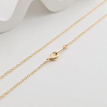 تحميل الصورة إلى عارض المعرض، سلسلة كابل جاهزة للقلادة مع مشبك جراد البحر، مطلية بالذهب عيار 18 قيراطًا، 18 بوصة، نتائج قلادة جاهزة للارتداء ZX255