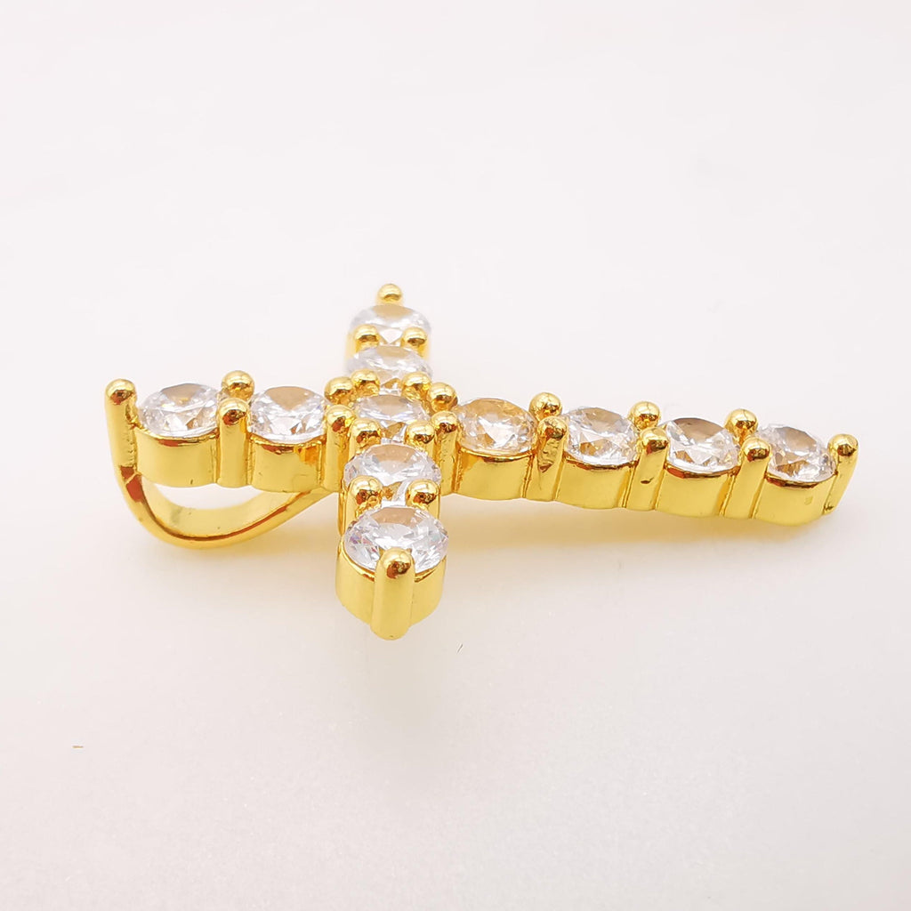 Cross Charms, CZ Pave Cross Pendant, Multiple Cross Styles, 18K Gold Plated Brass, Necklace Making Charms, Jewelry Findings S949