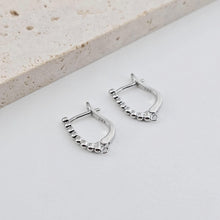 Load image into Gallery viewer, 2pcs 18K Gold Plated U Shape Hoop Earring, Huggie Hoops Earring Parts, U shape Hoop earring  for Jewelry Making D0252