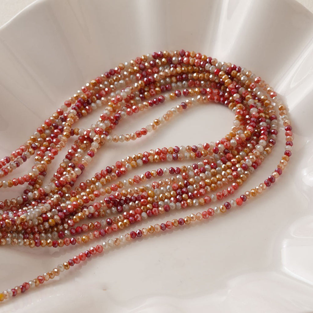 3mm Round Cut Faceted Glass Beads, Crystal Glass Loose Beads for Jewelry Making, DIY Beads Finding GZ539