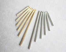 Load image into Gallery viewer, 10pc Long Bar Pendant, 18K Gold Plated Bar Charm, 2cm,2.5cm,3cm,3.5cm,4cm, 5cm, Earring Making Findings GZ177-ZX7016